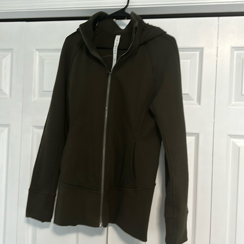 Lululemon Radiant Hood Jacket in Dark Olive